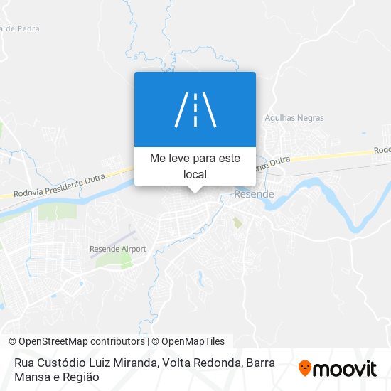 Rua Custódio Luiz Miranda mapa