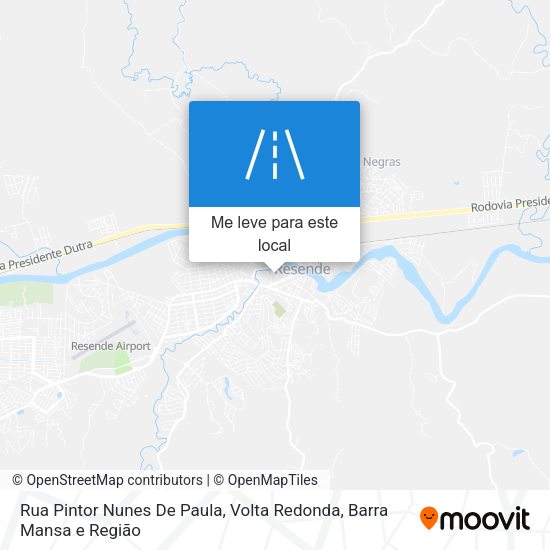 Rua Pintor Nunes De Paula mapa