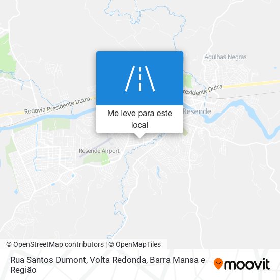 Rua Santos Dumont mapa