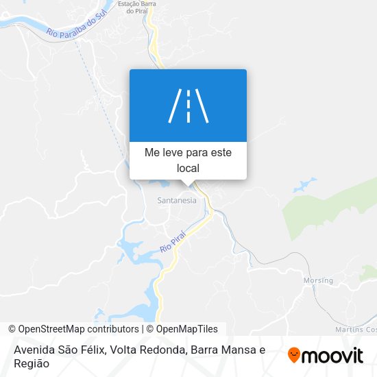 Avenida São Félix mapa