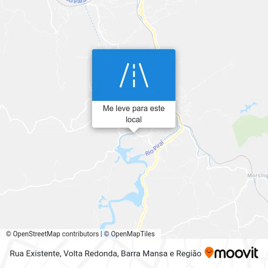 Rua Existente mapa