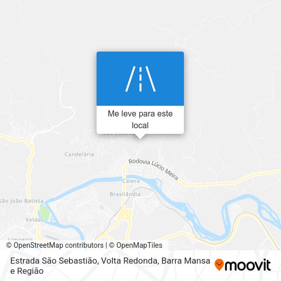 Estrada São Sebastião mapa