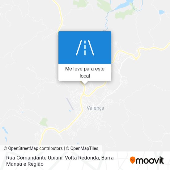 Rua Comandante Upiani mapa