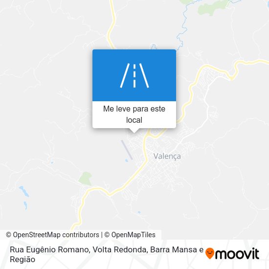Rua Eugênio Romano mapa