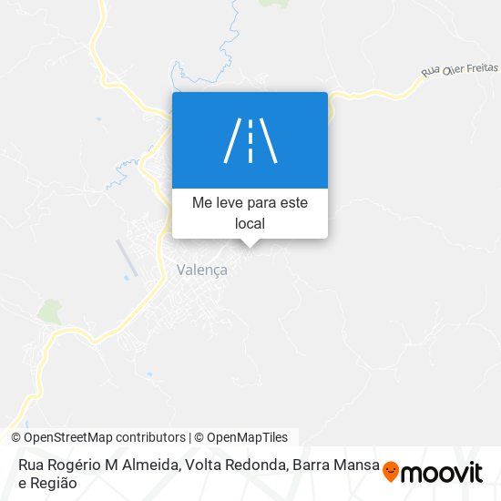 Rua Rogério M Almeida mapa