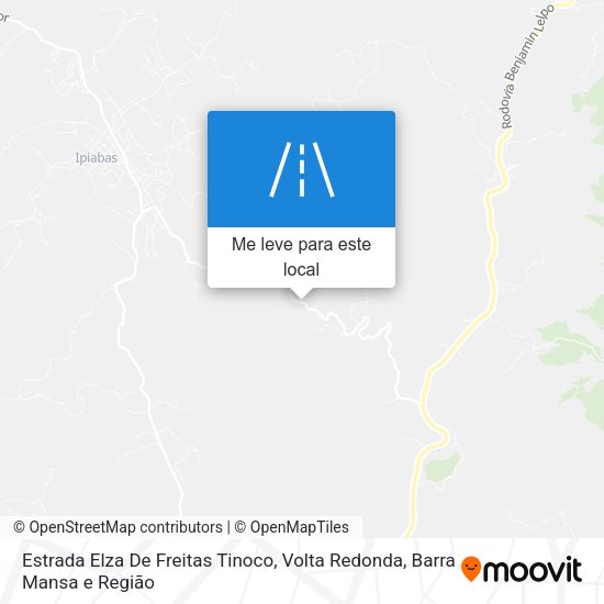 Estrada Elza De Freitas Tinoco mapa