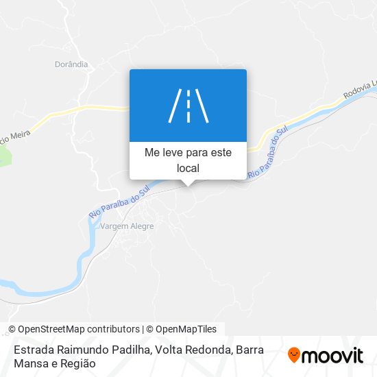 Estrada Raimundo Padilha mapa