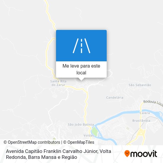 Avenida Capitão Franklin Carvalho Júnior mapa