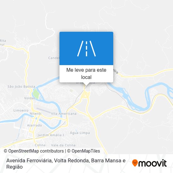 Avenida Ferroviária mapa