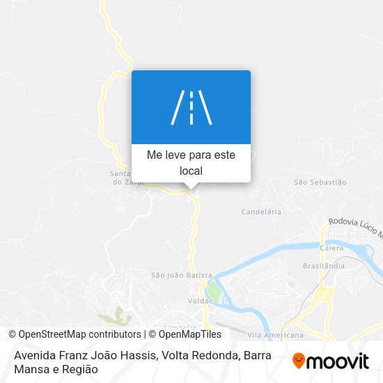 Avenida Franz João Hassis mapa