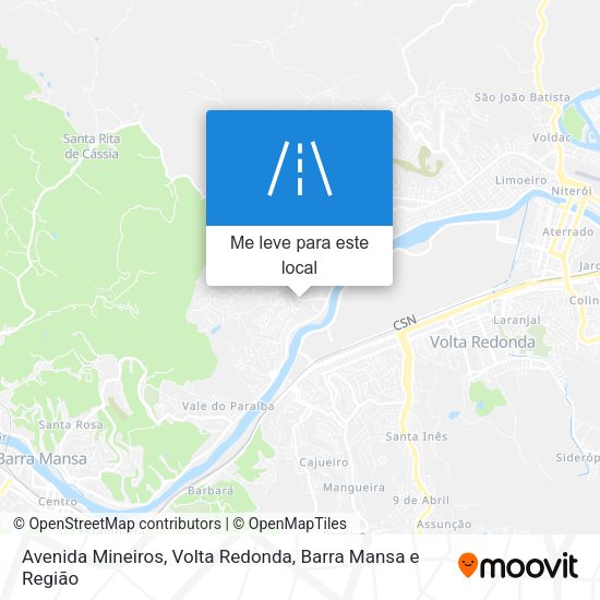 Avenida Mineiros mapa