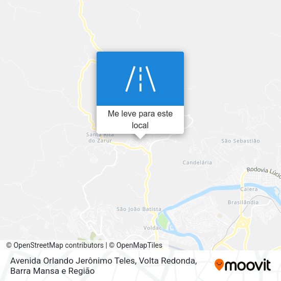 Avenida Orlando Jerônimo Teles mapa