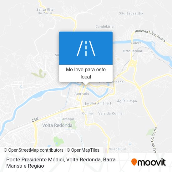 Ponte Presidente Médici mapa