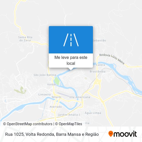 Rua 1025 mapa