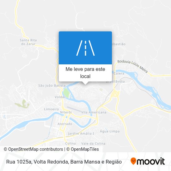 Rua 1025a mapa