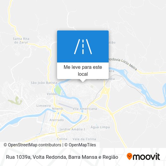 Rua 1039a mapa