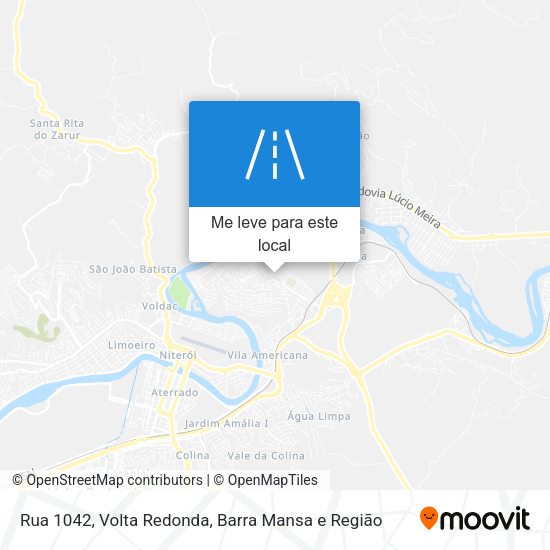 Rua 1042 mapa
