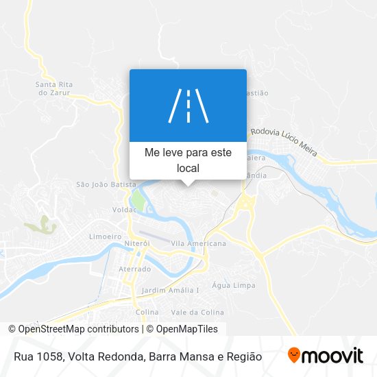 Rua 1058 mapa