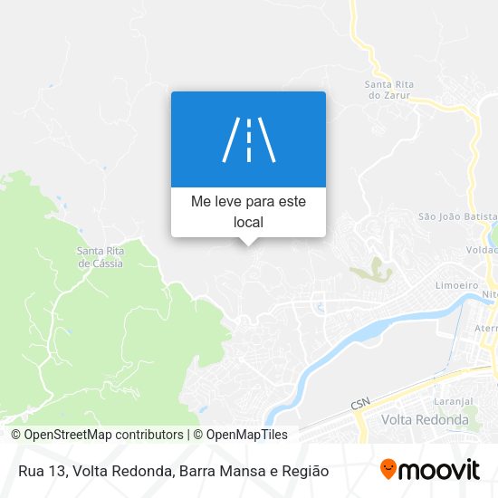 Rua 13 mapa
