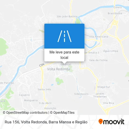 Rua 156 mapa