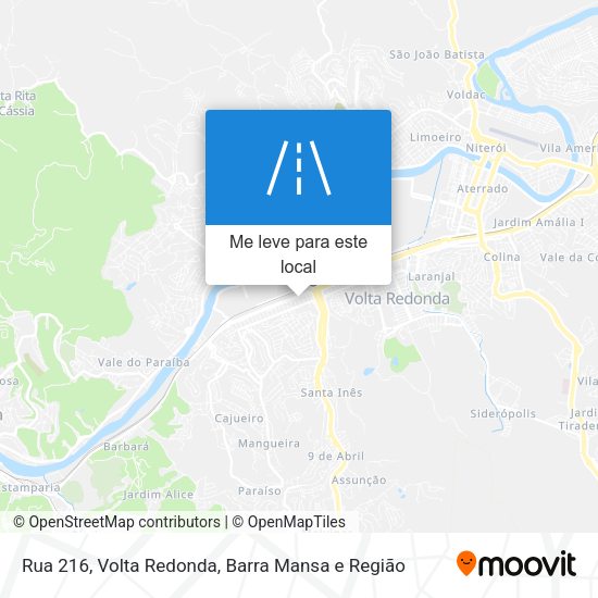 Rua 216 mapa