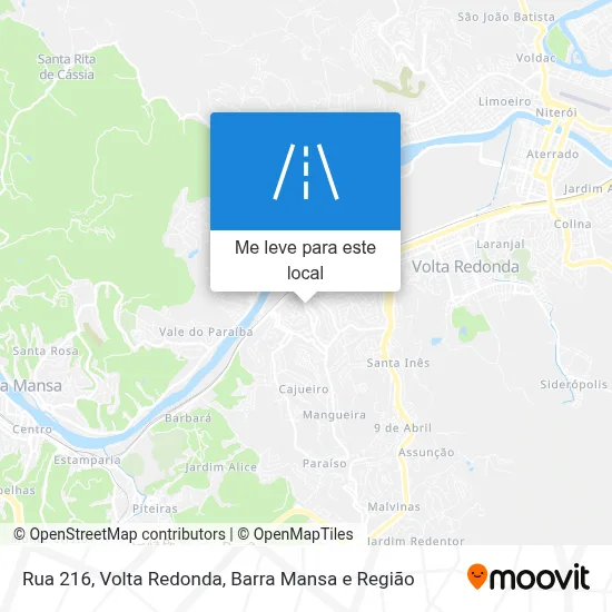 Rua 216 mapa