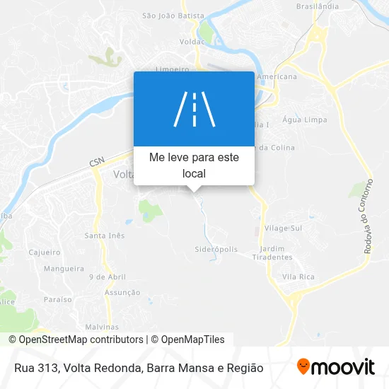 Rua 313 mapa