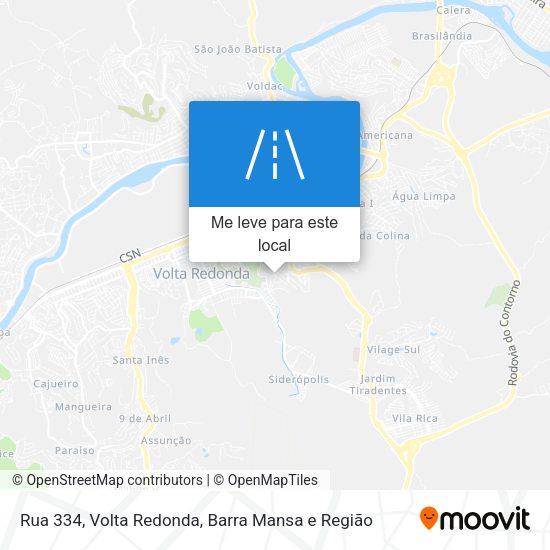 Rua 334 mapa