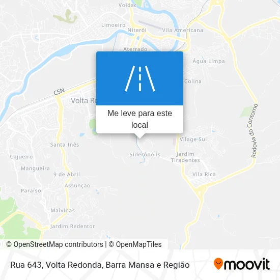 Rua 643 mapa