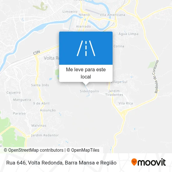 Rua 646 mapa