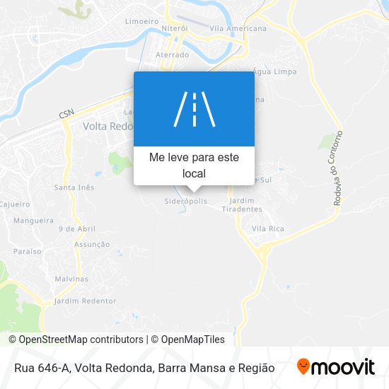 Rua 646-A mapa