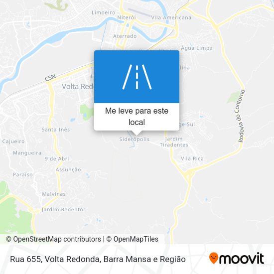 Rua 655 mapa