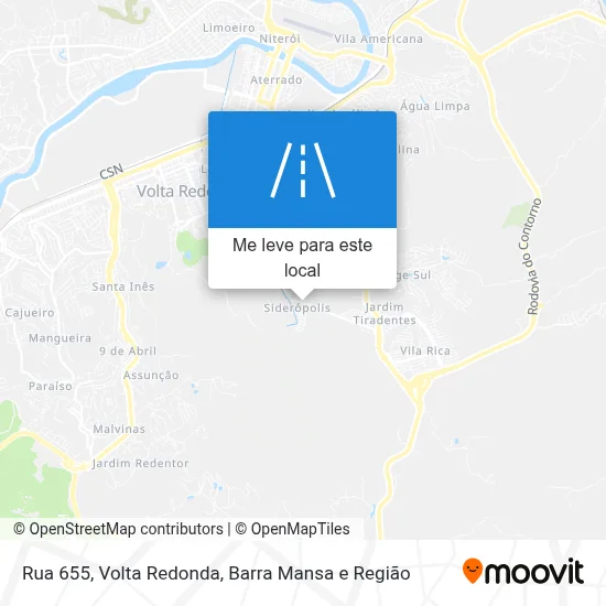 Rua 655 mapa
