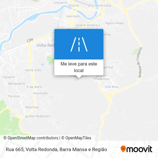 Rua 665 mapa