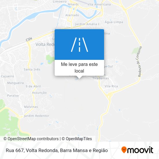 Rua 667 mapa