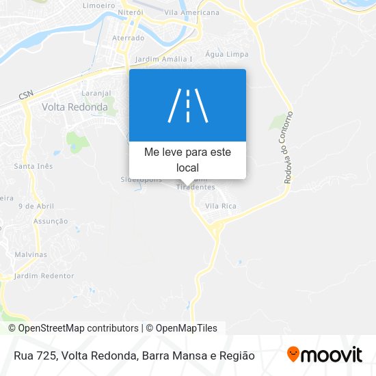 Rua 725 mapa