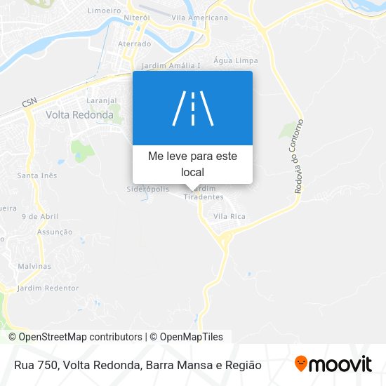 Rua 750 mapa