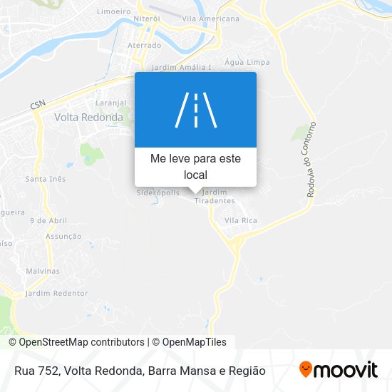 Rua 752 mapa
