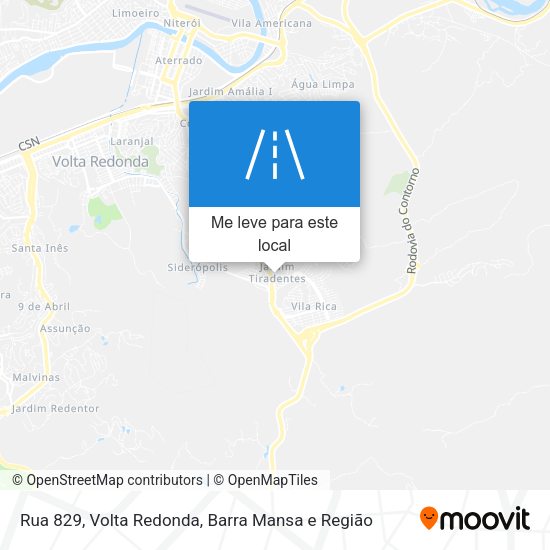 Rua 829 mapa