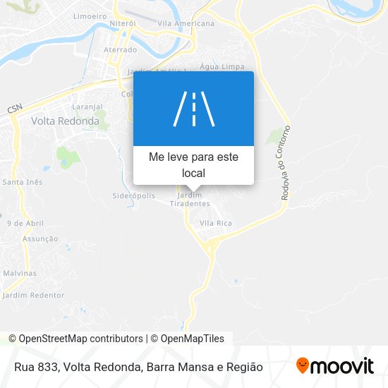 Rua 833 mapa
