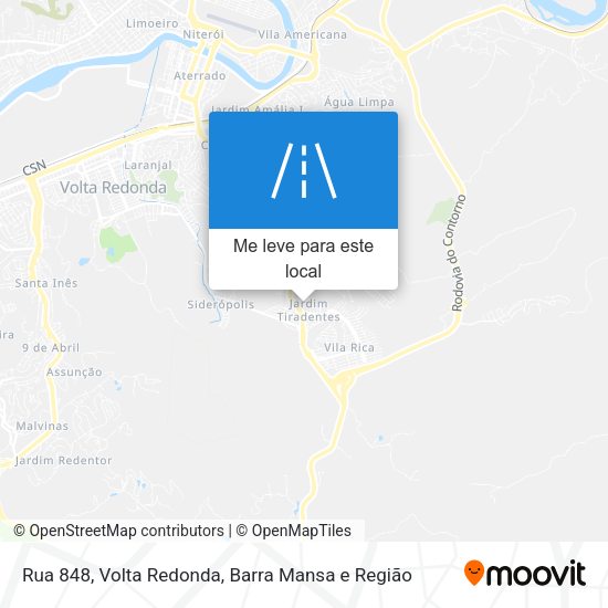 Rua 848 mapa