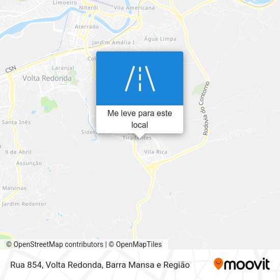 Rua 854 mapa