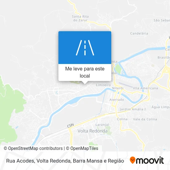 Rua Acodes mapa