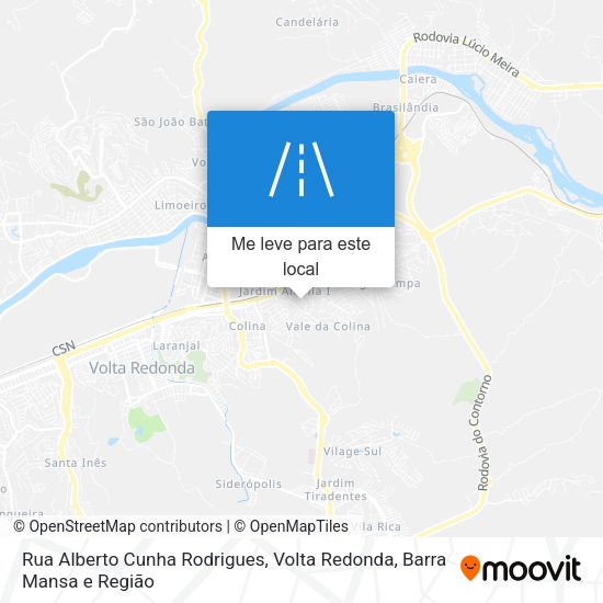 Rua Alberto Cunha Rodrigues mapa