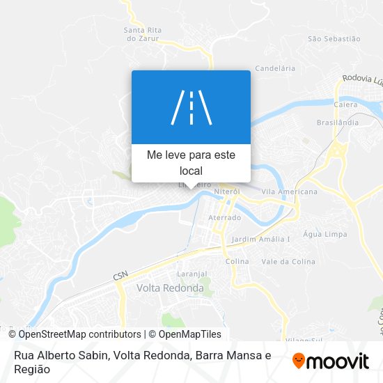 Rua Alberto Sabin mapa