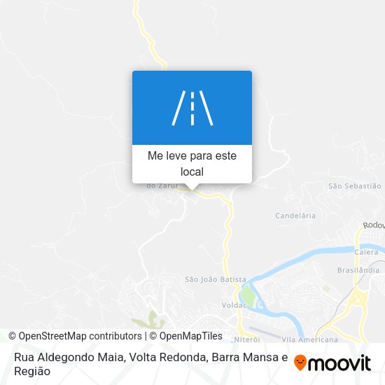 Rua Aldegondo Maia mapa