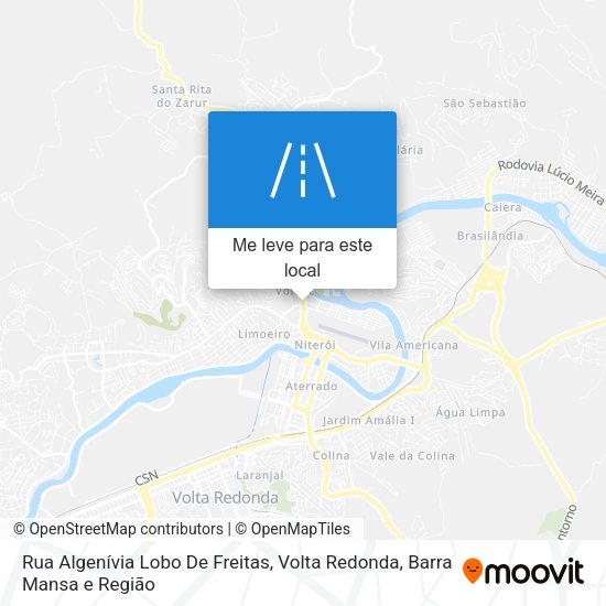 Rua Algenívia Lobo De Freitas mapa
