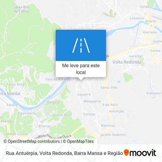 Rua Antuérpia mapa