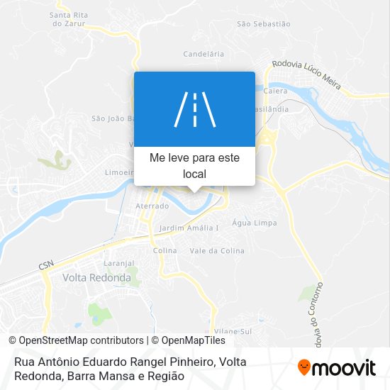Rua Antônio Eduardo Rangel Pinheiro mapa