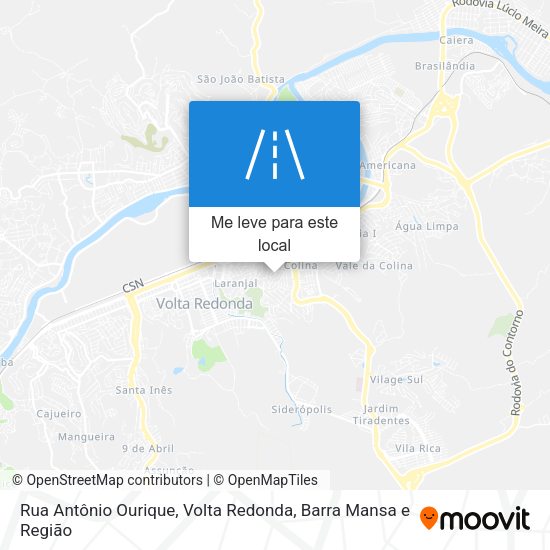 Rua Antônio Ourique mapa